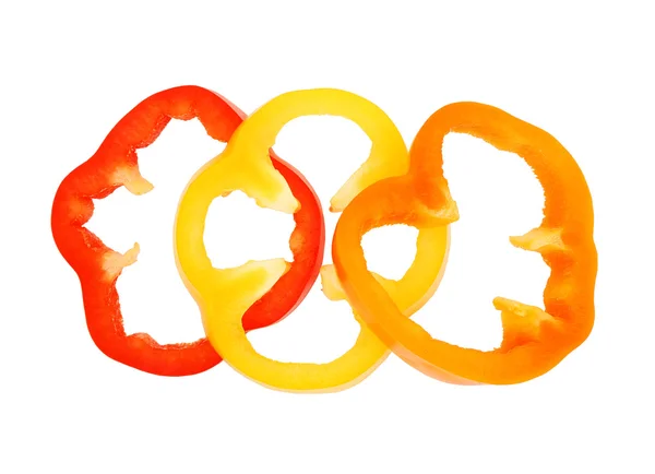 Slices of bell peppers — Stock Photo, Image