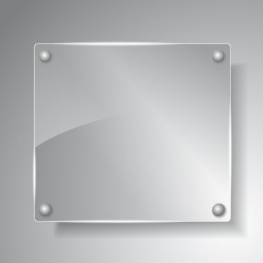 Square glass board clipart