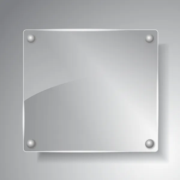 Tablero cuadrado de vidrio — Vector de stock