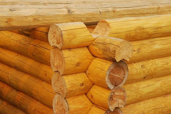 Construcción de nuevas cabinas de madera — Foto de Stock