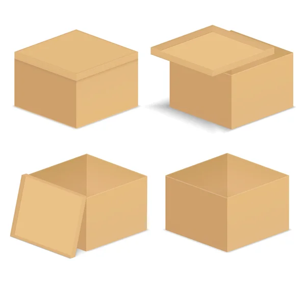 Kartonové krabice — Stockový vektor