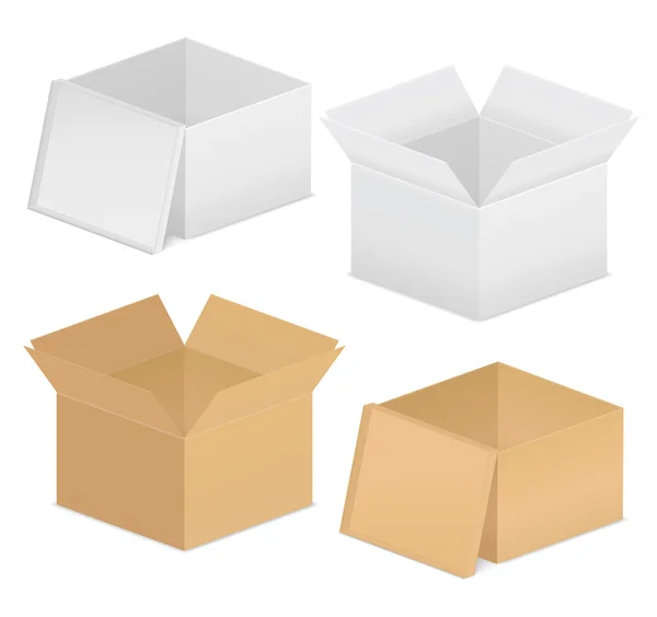 Kartonové krabice — Stockový vektor