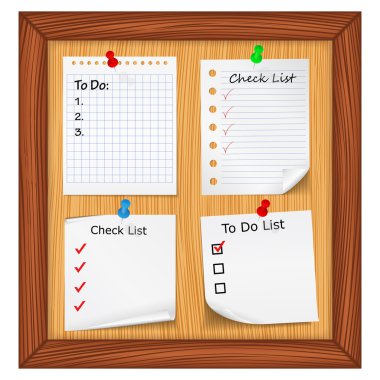 ToDo List and Checlist clipart