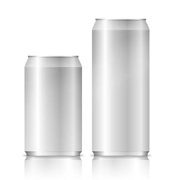Boîtes en aluminium — Image vectorielle