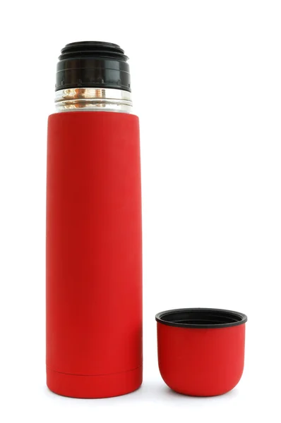 Red thermos — Stock Photo, Image