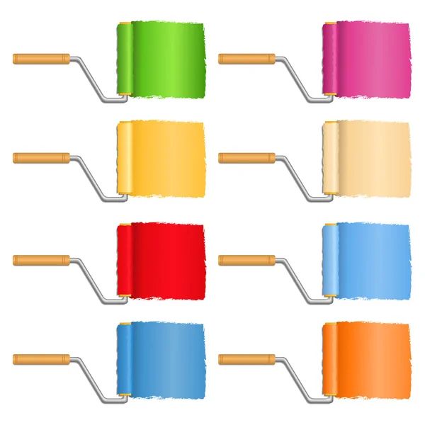 stock vector Rollers with paint