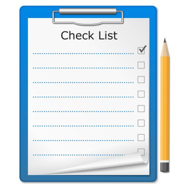 Clipboard with Checklist
