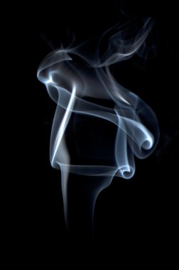 Smoke forming a shape clipart