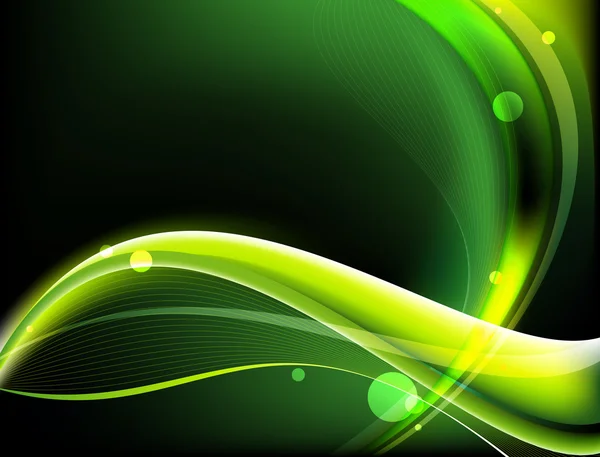 Stock image Abstract green and yellow waves