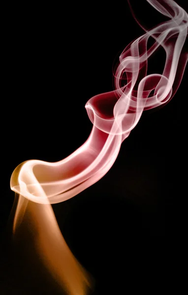 Orange and red smoke — Stock Photo, Image