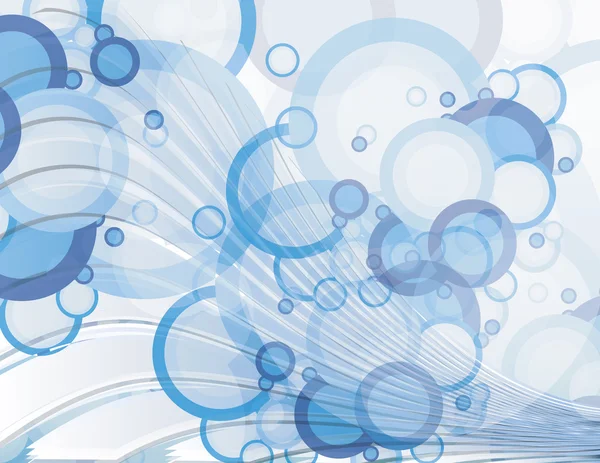 Mavi bir bubbles Özeti — Stok Vektör