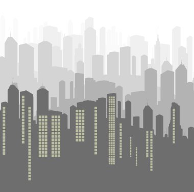 Şehir vektör arka plan panorama