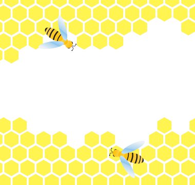 Honeycomb vector background clipart