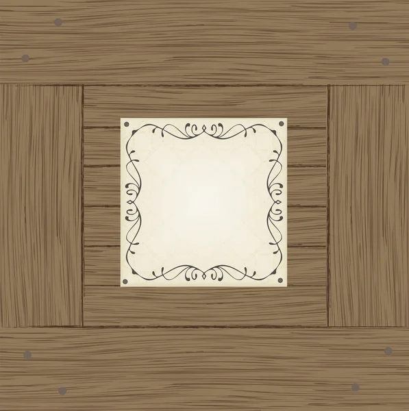 木制的板条箱或框矢量背景 — 图库矢量图片