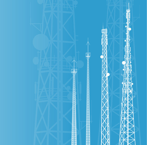 Телекоммуникационная вышка, радио или мобильный телефон
