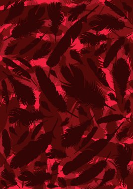 Bird feathers background illustration vector clipart