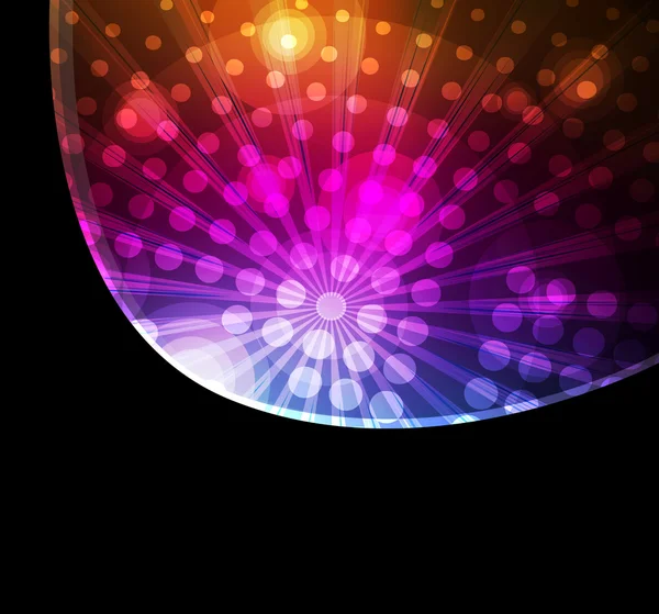 Disco koule vektor neon pozadí — Stockový vektor