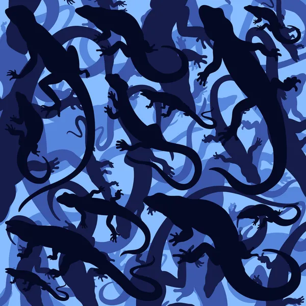 蜥蜴色彩丰富的插画背景 — 图库矢量图片