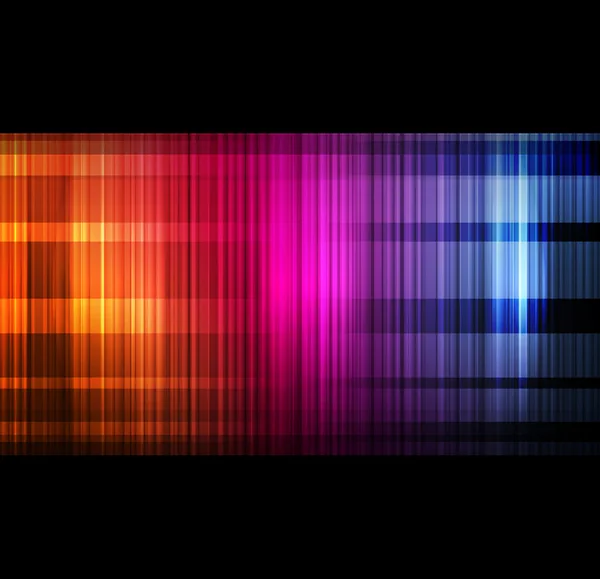 Ontwerp van neon abstracte lijnen op donkere achtergrond vector — Stockvector