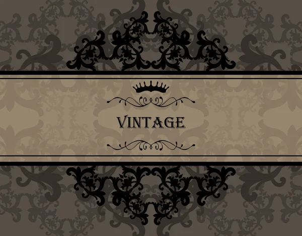 Fondo de vector vintage para portada de libro o tarjeta — Vector de stock