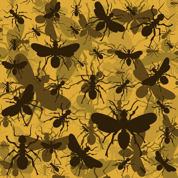 Myror miljö färgglada illustration bakgrund — Stock vektor