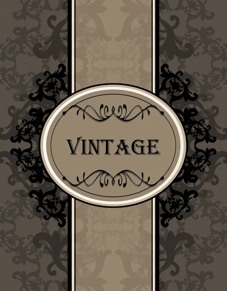 Vintage vector background for book cover or card — Stock Vector