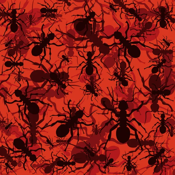 개미 환경 다채로운 일러스트 배경 — 스톡 벡터