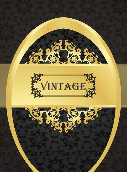 Vetor vintage dourado — Vetor de Stock