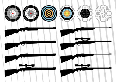 Weapon collection clipart