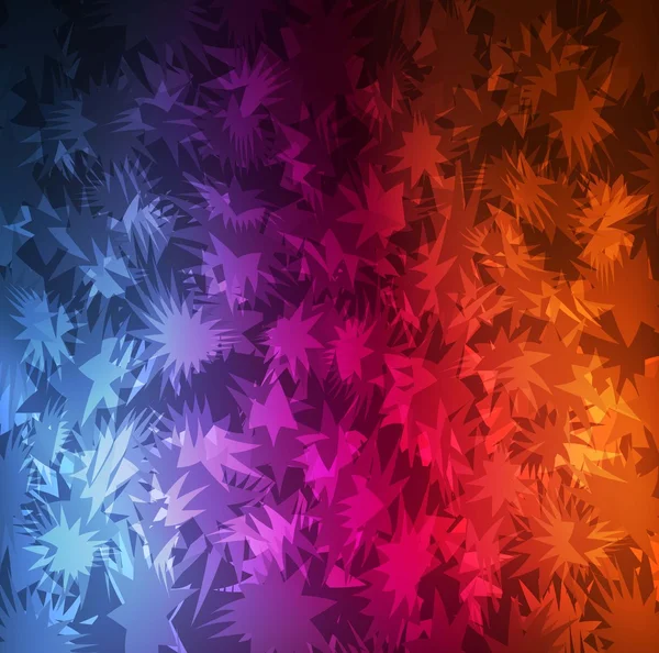 Fond abstrait avec des effets néon et des lumières colorées — Image vectorielle