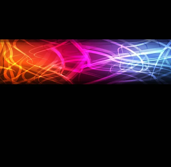 Абстрактний фон з неоновими ефектами і барвистими вогнями — стоковий вектор