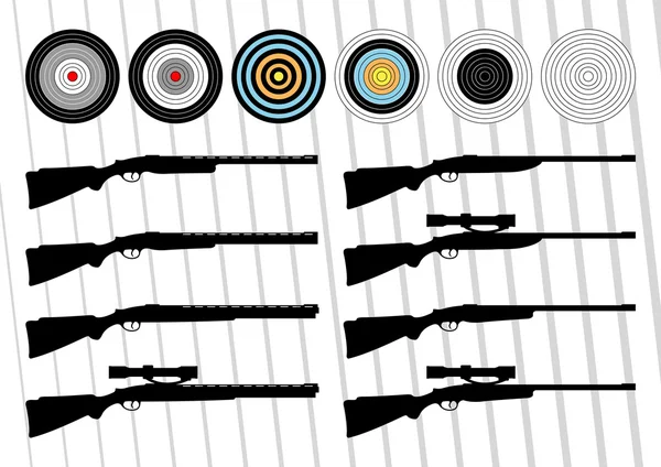 Weapon collection — Stock Vector