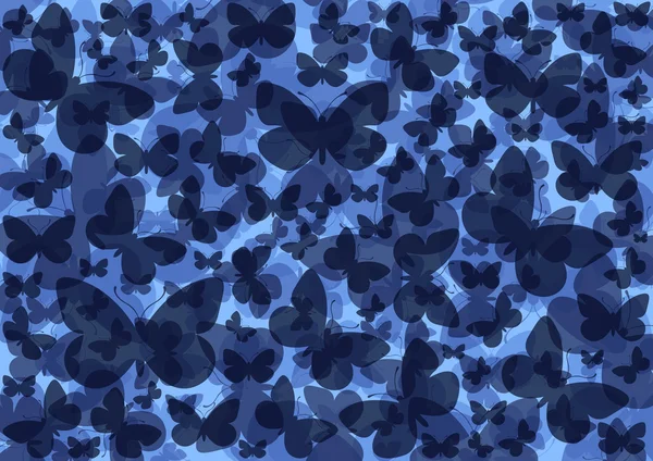 Schmetterling bunt romantische Illustration Hintergrund Vektor — Stockvektor