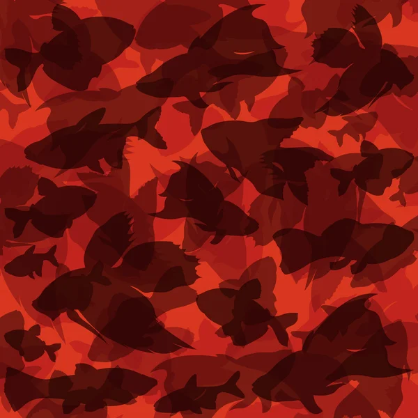 Pesci esotici colorato illustrazione sfondo vettore — Vettoriale Stock