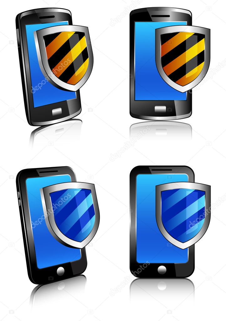 Phone shield antivirus 3D and 2D