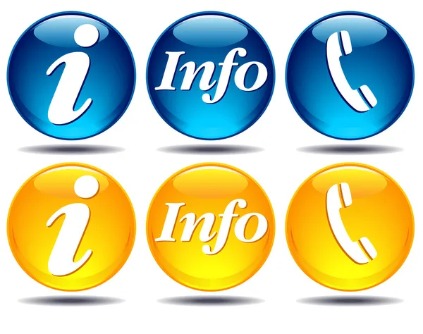 Informationssymbole der Kommunikation — Stockvektor