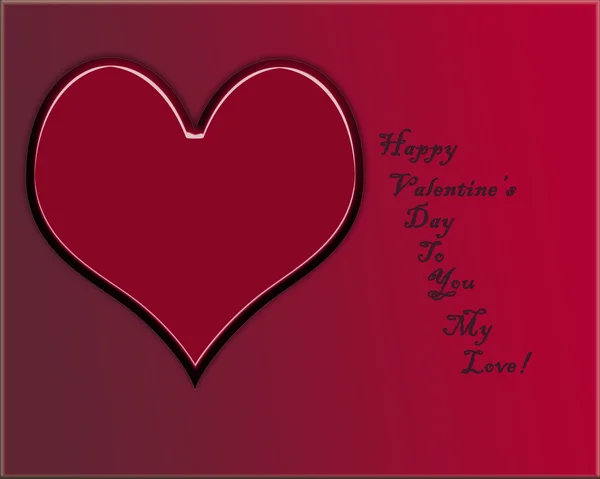Aftelkalender voor Valentijnsdag — Stockfoto