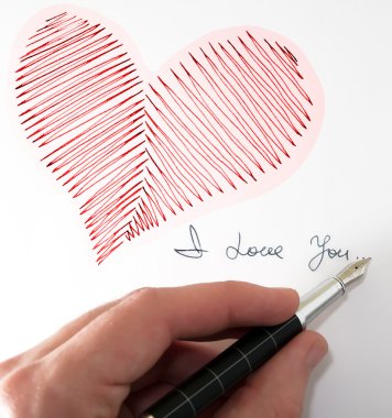 Heart i love you clipart