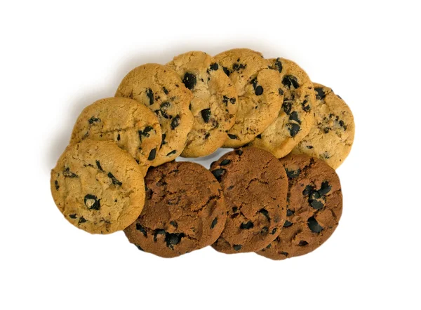 Shortbread Cookies mit Schokoladenchips — Stockfoto
