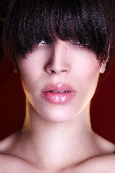 若い混血モデル ファッション肖像画 — ストック写真