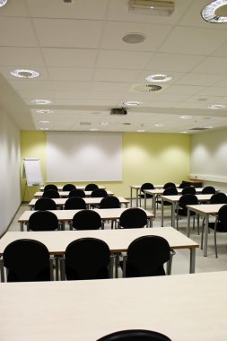 Empty classroom clipart