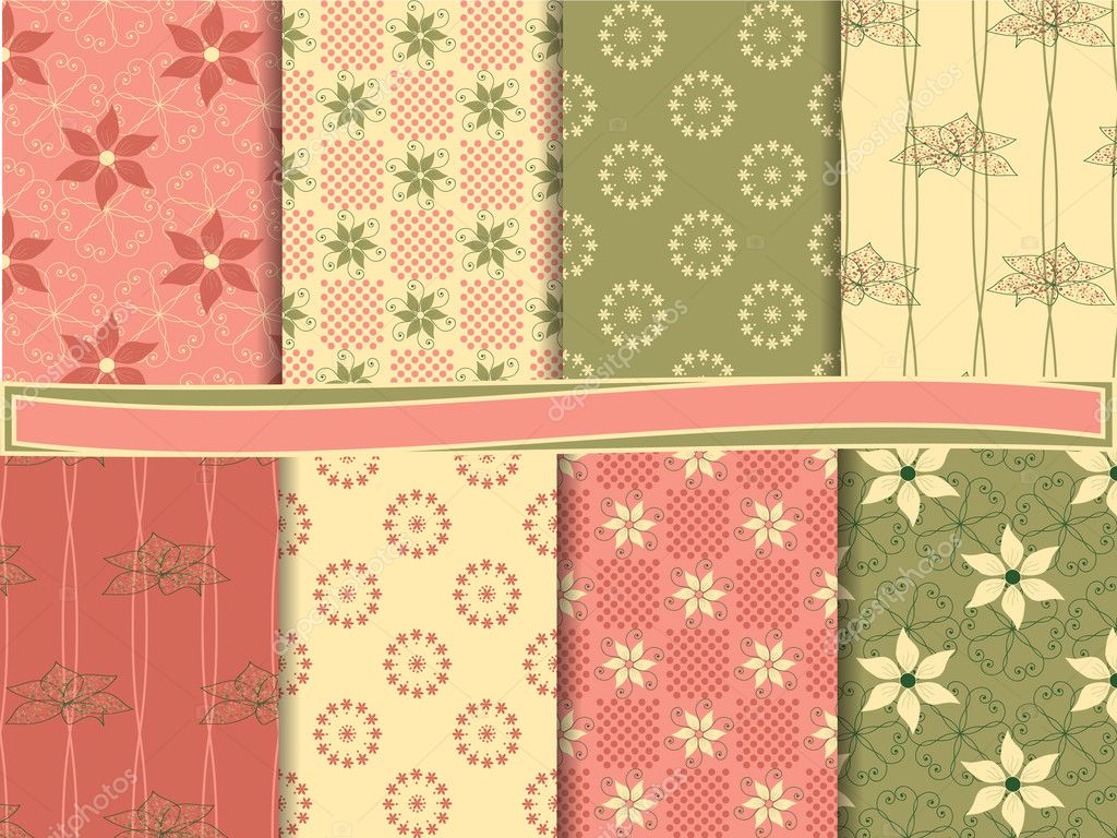 Abstract vector set scrapbooks stock vector
