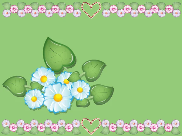 Ilustração floral abstrata Dia dos Namorados —  Vetores de Stock