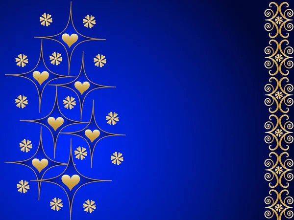 Vektor abstrakt blommig illustration: alla hjärtans dag — Stock vektor