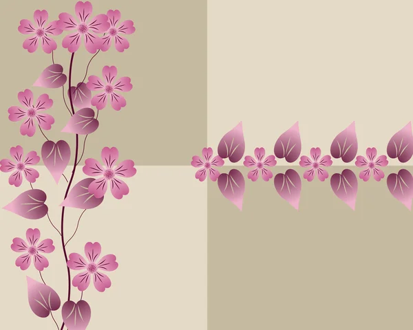 Vektor Illustration von abstrakten floralen — Stockvektor