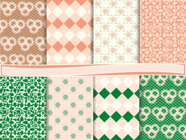 tasarlamak vektör scrapbook kağıt ayarla