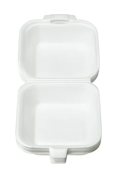 Коробки для еды из пенопласта — стоковое фото