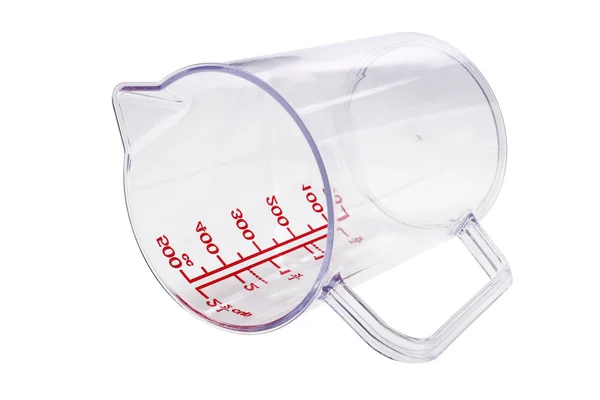 플라스틱 컵을 측정 — 스톡 사진