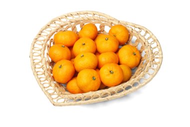 Basket Of Mandarin Oranges clipart