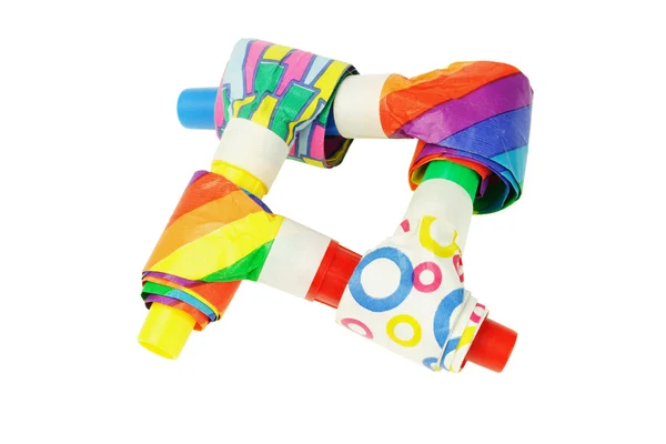 Multicolor party blowers — Stock Photo, Image